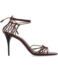 Saint Laurent - Babylone Sandals In Smooth Leather - Lyst