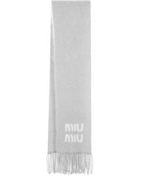 Miu Miu - Wool And Mohair Scarf - Lyst