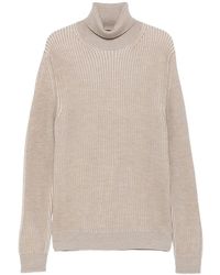 Zanone - Ribbed Wool Turtleneck Sweater - Lyst
