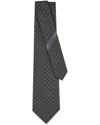 Ferragamo - Jacquard Silk Tie With Gancini Pattern - Lyst