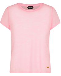 Tom Ford - Slub Cotton Jersey Crewneck T-shirt Clothing - Lyst