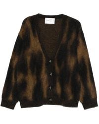 Roberto Collina - Oversized Jacquard Animalier Wool Cardigan - Lyst
