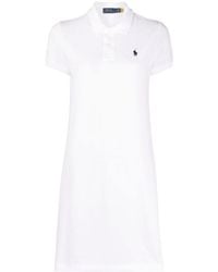 Polo Ralph Lauren - Cotton Mesh Polo Dress - Lyst
