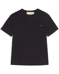 Valentino Garavani - T-shirt In Cotton With Vgold - Lyst