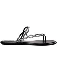 Rene Caovilla - Flat Braid Sandal 10 - Lyst