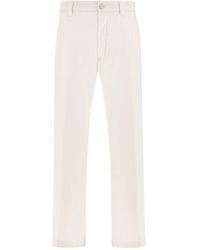 Paul & Shark - Stresa Garment-dyed Cotton Bull Trousers - Lyst