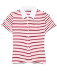 Golden Goose - Natalia Slim Fit Striped Cotton Polo Shirt - Lyst