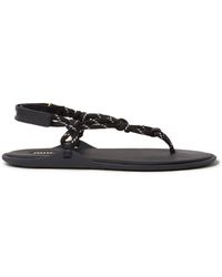 Miu Miu - Cord-strap Leather Sandals - Lyst