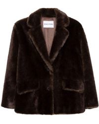 Stand Studio - Evyn Faux Fur Jacket - Lyst