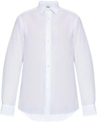 Etro - Cotton Jacquard Shirt With Gecko Motif - Lyst