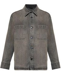 Fendi - Patch-Pocket Denim Jacket - Lyst