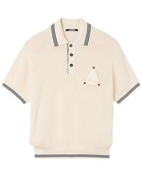 Jacquemus - Sailboat Badge Silk-Cotton Polo Shirt - Lyst