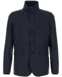 Herno - Elevated Stand-Up Collar Mini Nylon Jacket For - Lyst