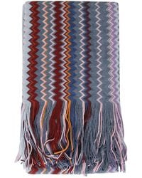 Missoni - Zig-Zag Knit Scarf With Fringe - Lyst