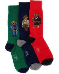 Polo Ralph Lauren - Bear-Motif Knee-High Socks Set - Lyst