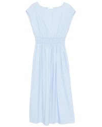 Roberto Collina - Elasticated Waist Cotton Midi Dress - Lyst