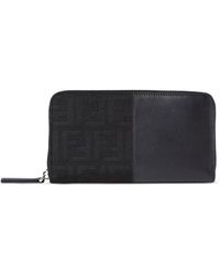Fendi - Ff Jacquard Zip-Around Wallet - Lyst
