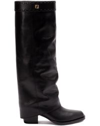 Fendi - Show Leather Boots - Lyst