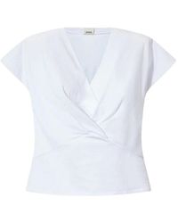 Isabel Marant - Nadrine Draped Cotton Jersey T-Shirt - Lyst