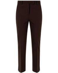 Incotex - Tailored Wool Straight Leg Pants With Mid Rise - Lyst