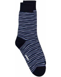 M Missoni Abstract-pattern Cotton-blend Socks - Blue
