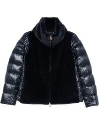 Herno - Ultra-Light Down Jacket With Faux Fur Inserts - Lyst