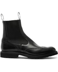 Tricker's - Henry Country Boots With Brogue Detailing - Lyst