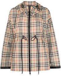 Burberry - Giacca Impermeabile Check - Lyst