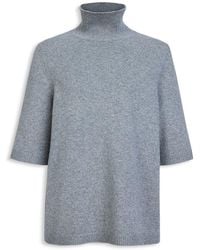 Alaïa - High Neck Cashmere Pullover - Lyst