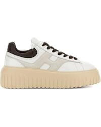 Hogan - H-Stripes Leather Sneakers - Lyst