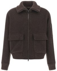 Paul & Shark - Wool And Cashmere Bomber Jacket - Lyst