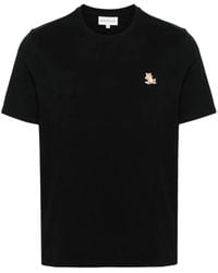 Maison Kitsuné - T-Shirt Con Applicazione Chillax Fox - Lyst