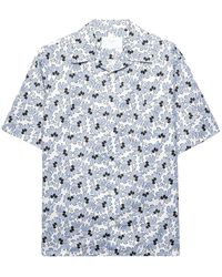 Prada - Freesia-Print Cotton Blend Bowling Shirt - Lyst