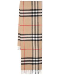 Burberry - Vintage-Check Cashmere Scarf - Lyst