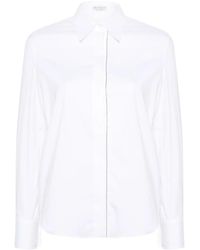 Brunello Cucinelli - Shirt With Monili Detail - Lyst