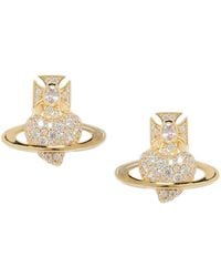 Vivienne Westwood - Valentine's Agnatha Earrings With Crystal Decoration - Lyst