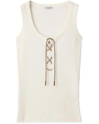 Burberry - Sleeveless Tops - Lyst