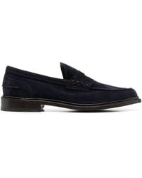 Tricker's - Adam Suede Penny Loafers - Lyst