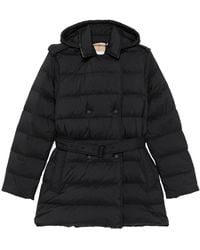 Burberry - Belted Quilted Coat - Lyst