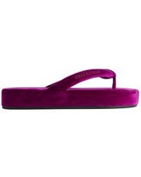 Balenciaga - T-Strap Slippers - Lyst