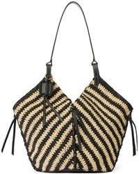Isabel Marant - Tampa Two-Tone Raffia Shoulder Bag - Lyst