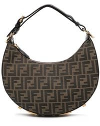 Fendi - Chic Cotton Shoulder Hobo Handbag - Lyst
