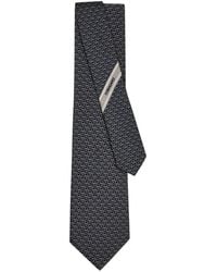 Ferragamo - Biella Gancini Jacquard Silk Tie Accessories - Lyst