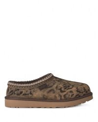 UGG - Tasman Spotted Animal-print Suede Slippers - Lyst