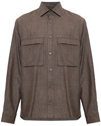 Paul & Shark - Wool And Silk Overshirt - Lyst