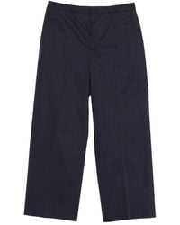 Cellar Door - Angel Pressed-crease Cotton Trousers - Lyst