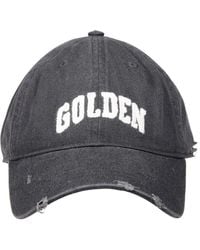 Golden Goose - Cotton Baseball Cap With A Lived-In Finish Accessories - Lyst