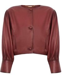 Chloé - Cropped Collarless Jacket - Lyst