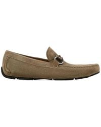 Ferragamo - Driver Ornamento Gancini Loafers - Lyst