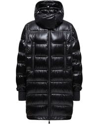 Moncler - Grenoble: Long Rochelairs Down Jacket With Hood - Lyst